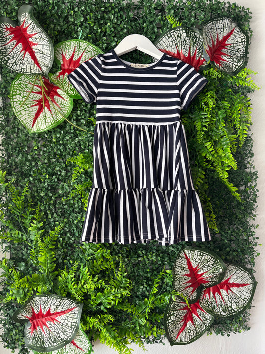 Timeless Striped Twirl Dress: 3 years old