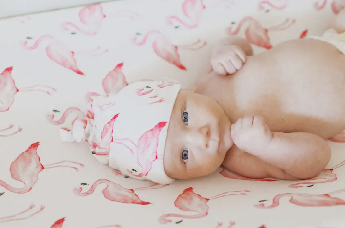 Flamingo Knotted Hat