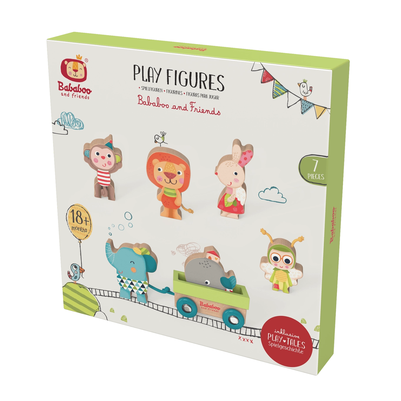 Bababoo and Friends Wooden Play Figures