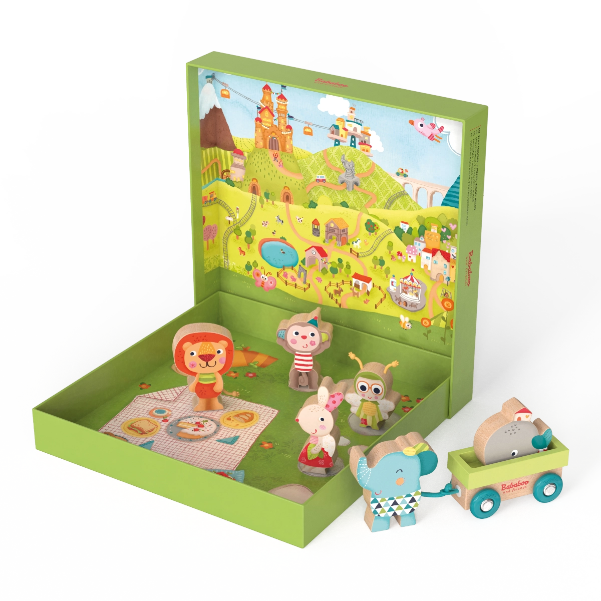 Bababoo and Friends Wooden Play Figures