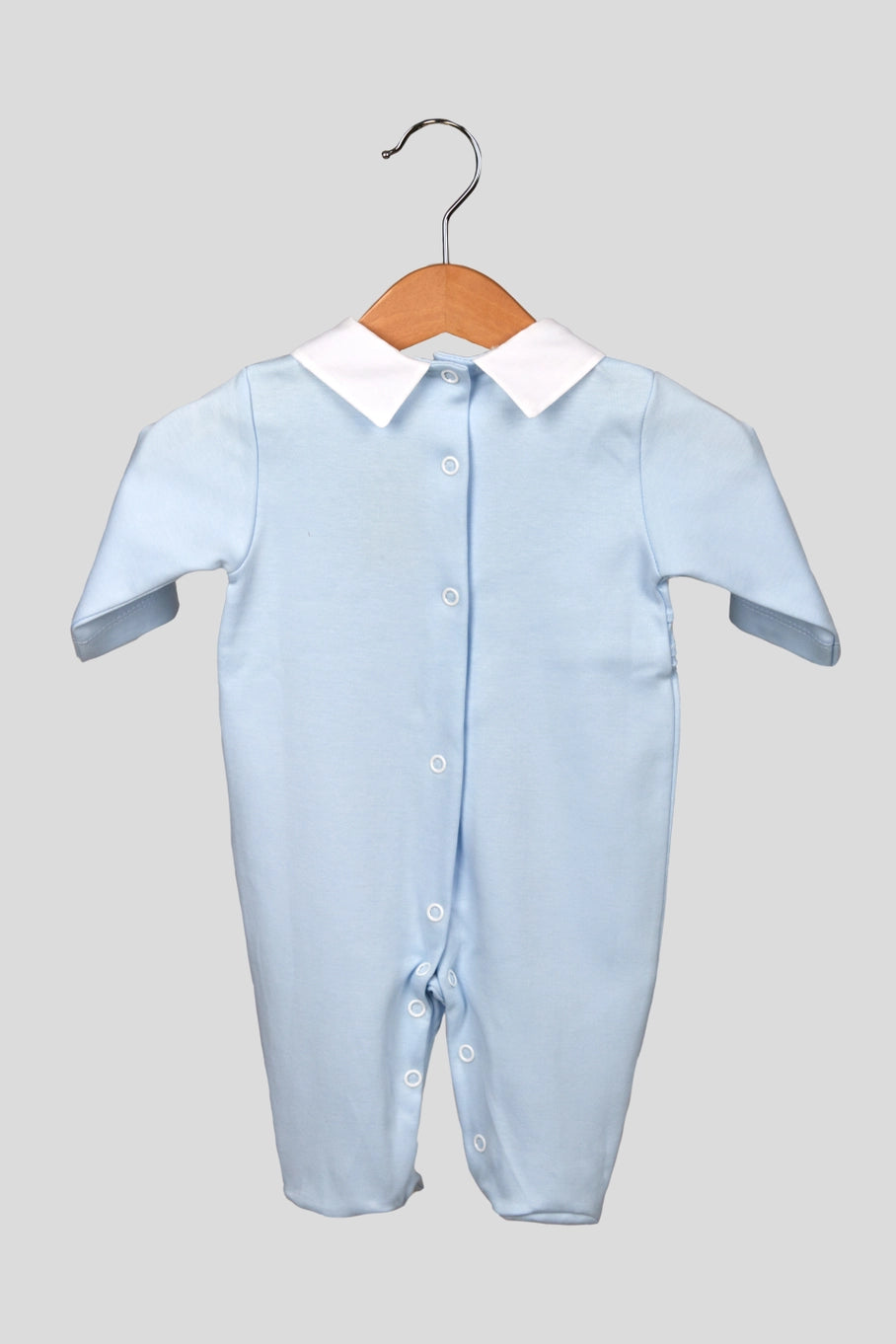 Baby Boy Buttons Cotton Babygrow