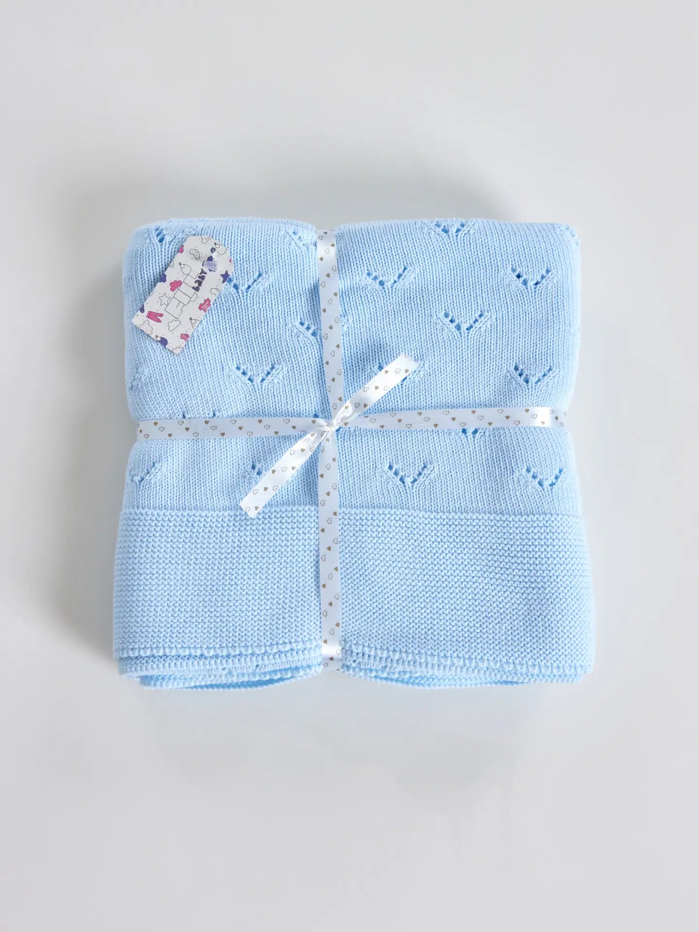 Baby Cotton “V” Knitting Blanket