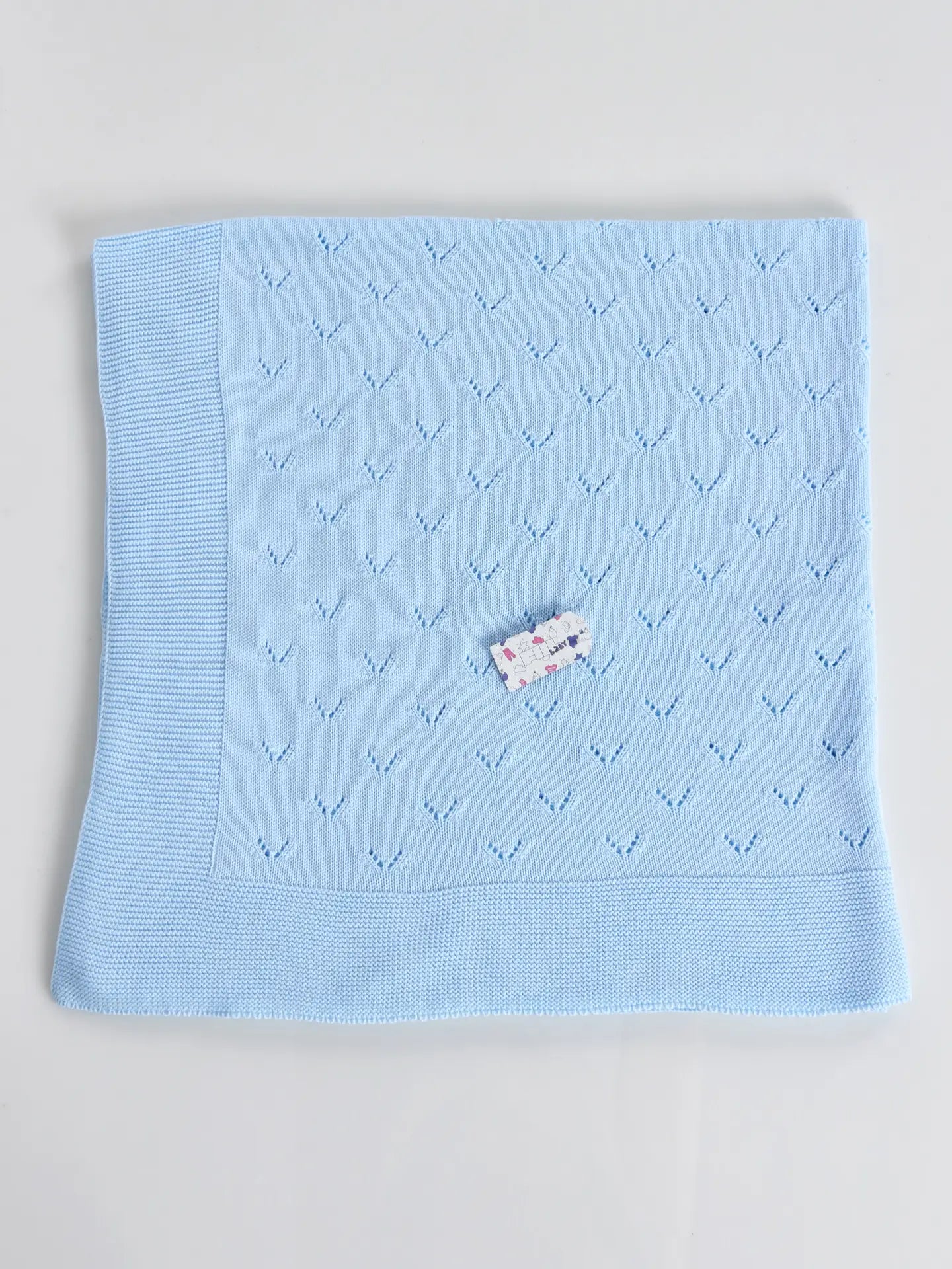 Baby Cotton “V” Knitting Blanket