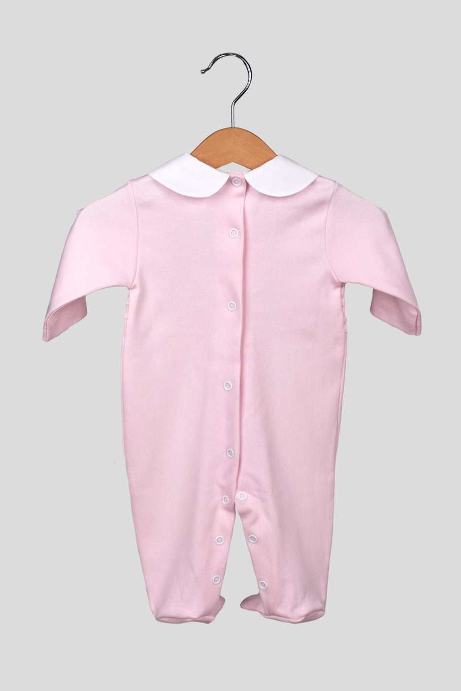 Baby Girl Buttons Cotton Babygrow 2510B