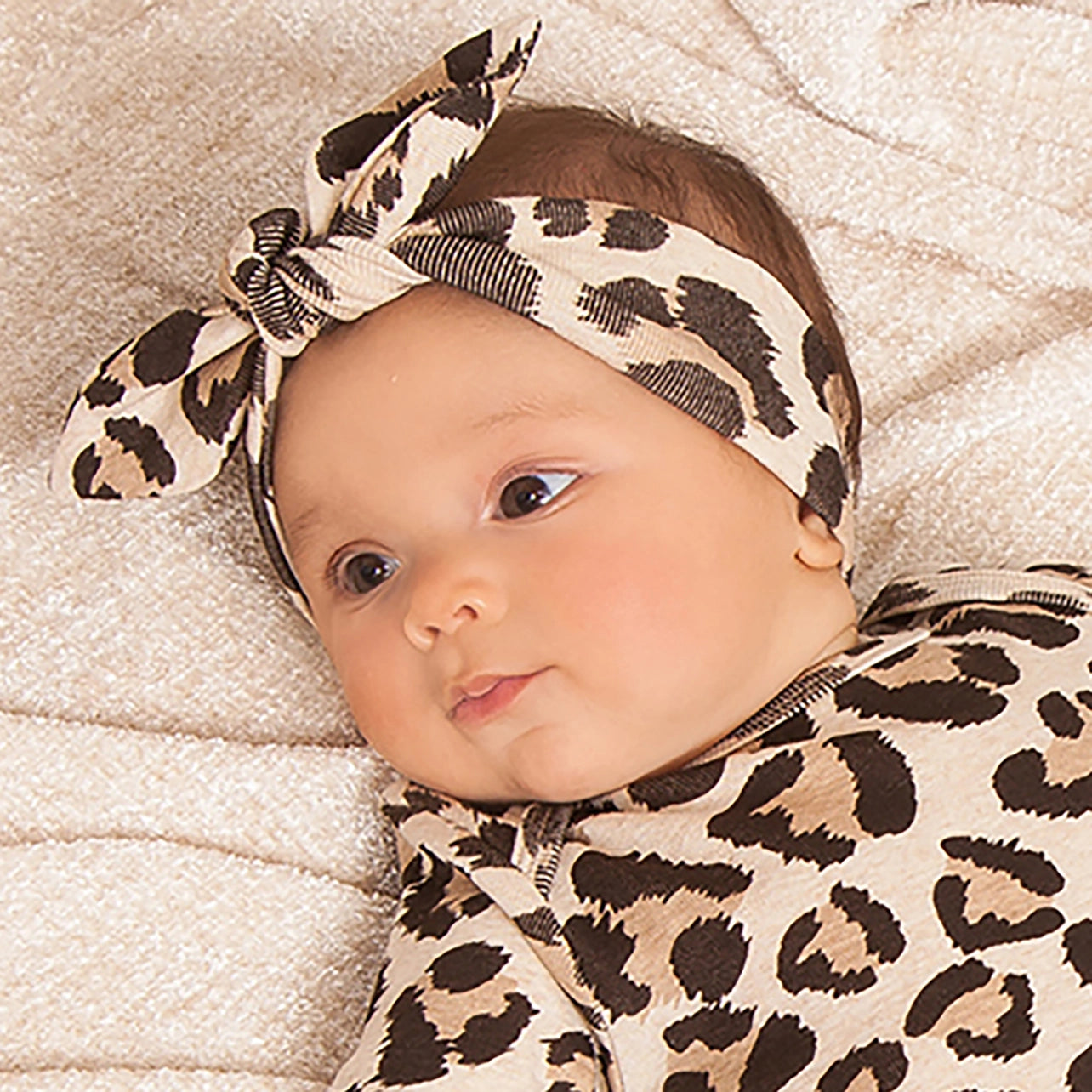 Baby Girl's Leopard Cotton Headband