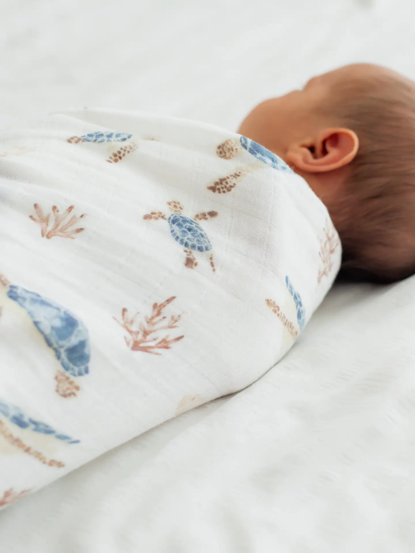 Bamboo Muslin Swaddle - Sea Turtles