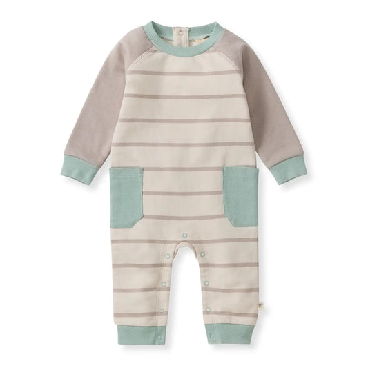 Basic Stripe Baby Boy Jumpsuit
