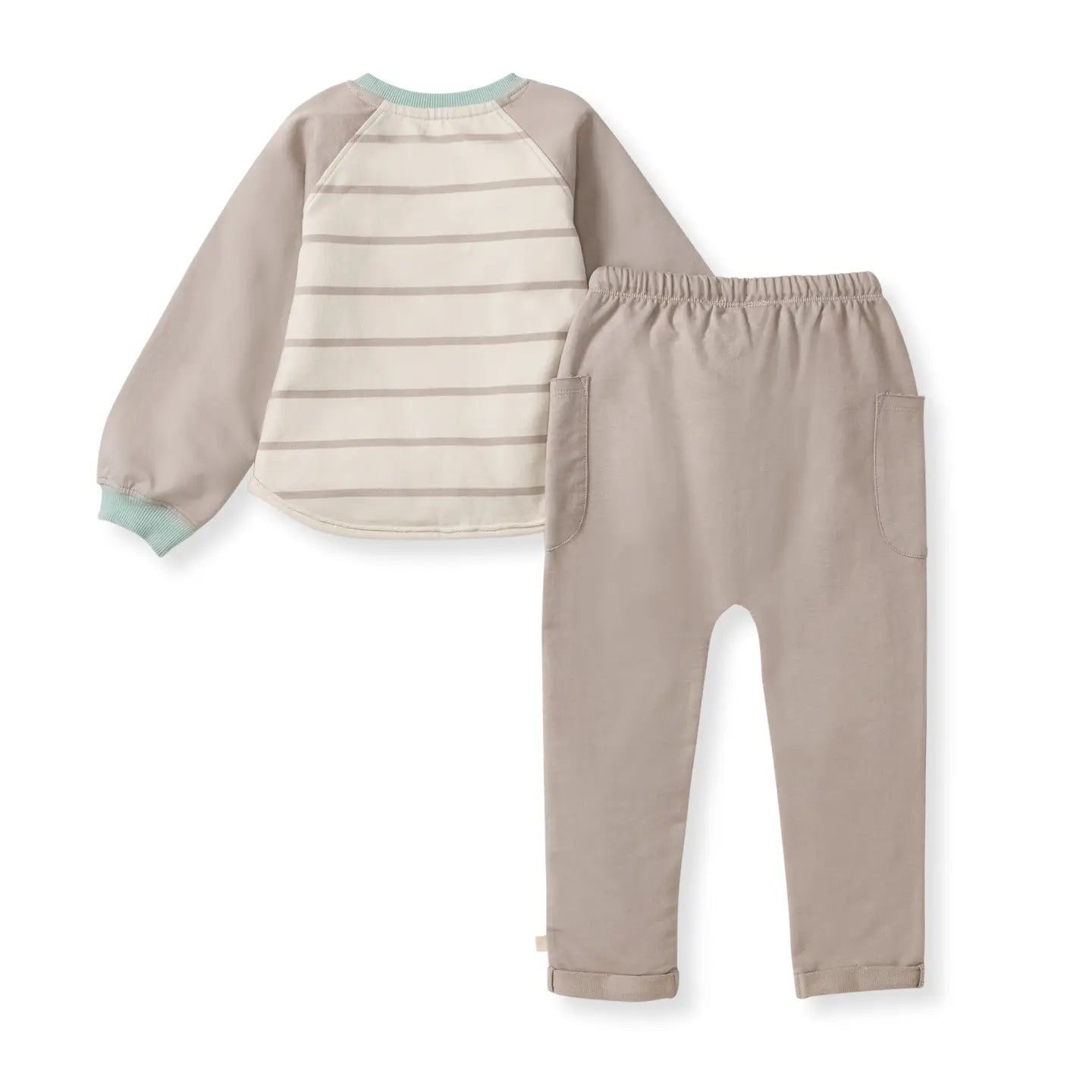 Organic Stripe Sweatshirt Set
