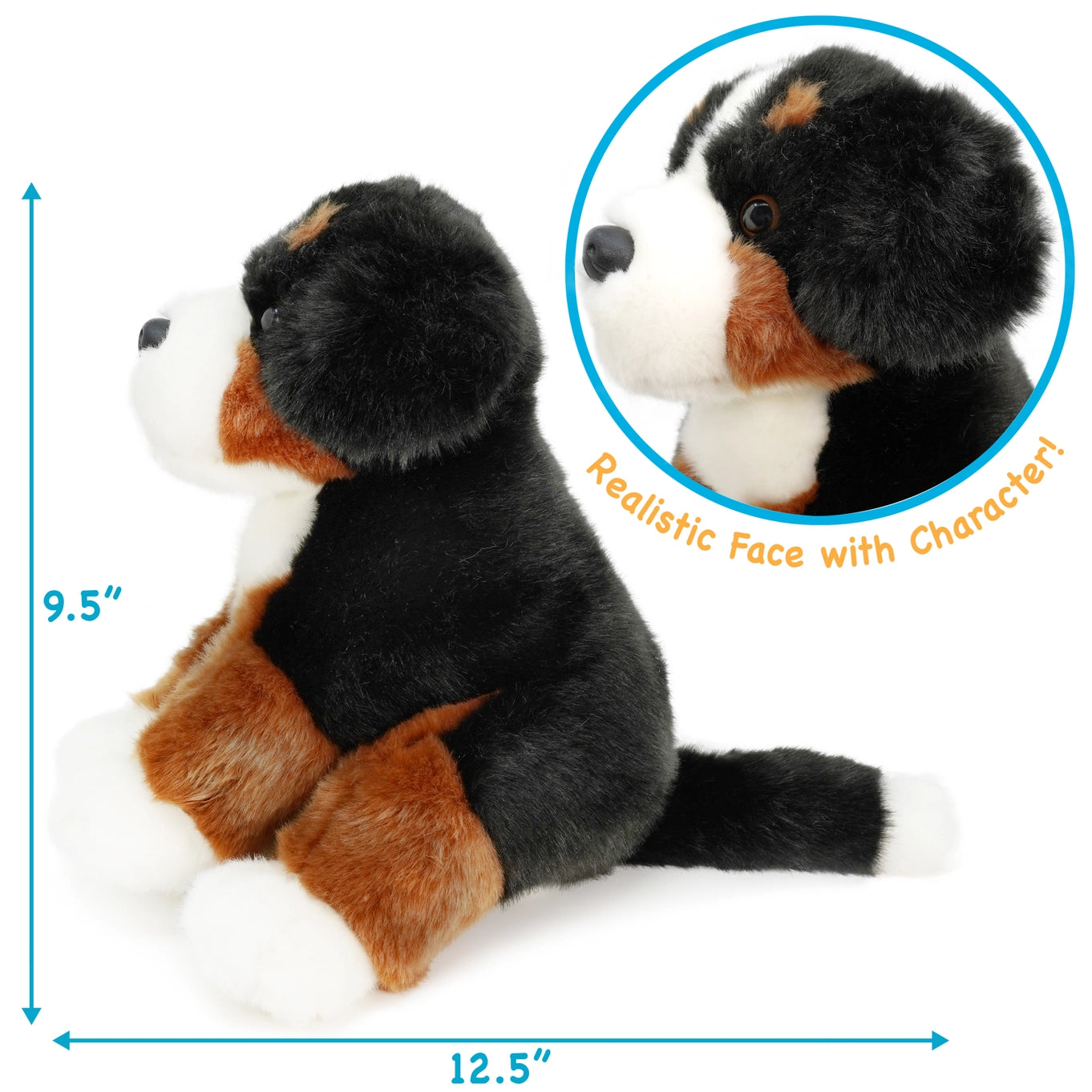 Bastien the Bernese Mountain Dog | 12.5 Inch Plush