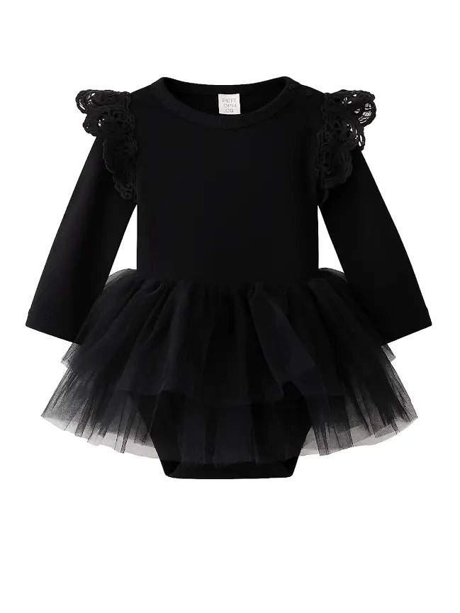 Black Ruffle Tutu Romper