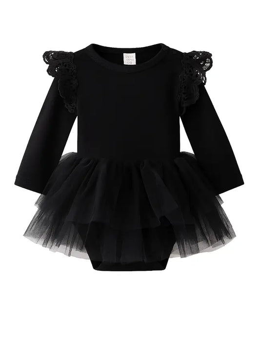 Black Ruffle Tutu Romper