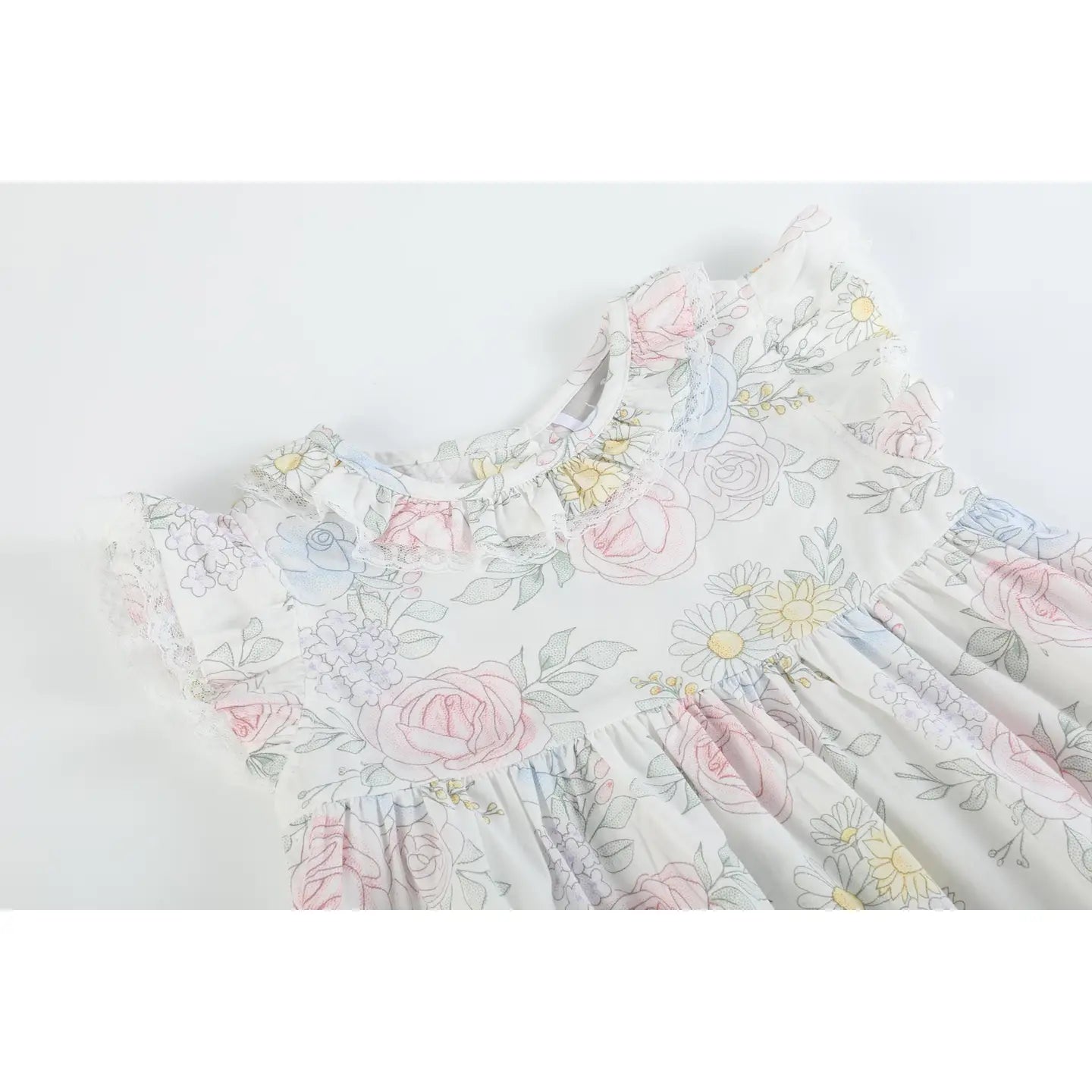 Bouquet Floral Ruffle Dress
