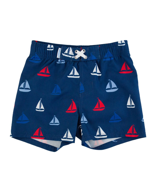 Boys Sail Away Swim Trunks