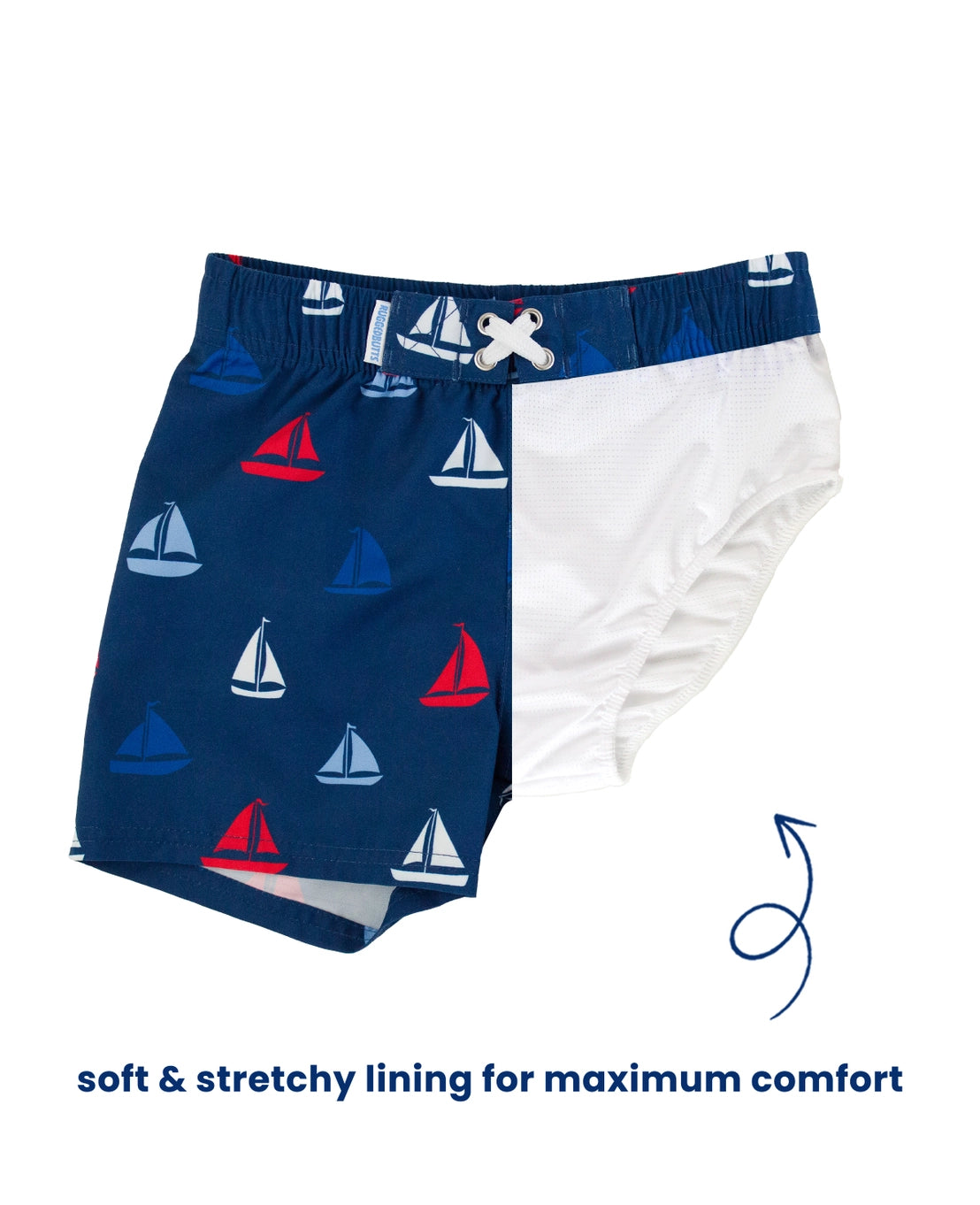 Boys Sail Away Swim Trunks