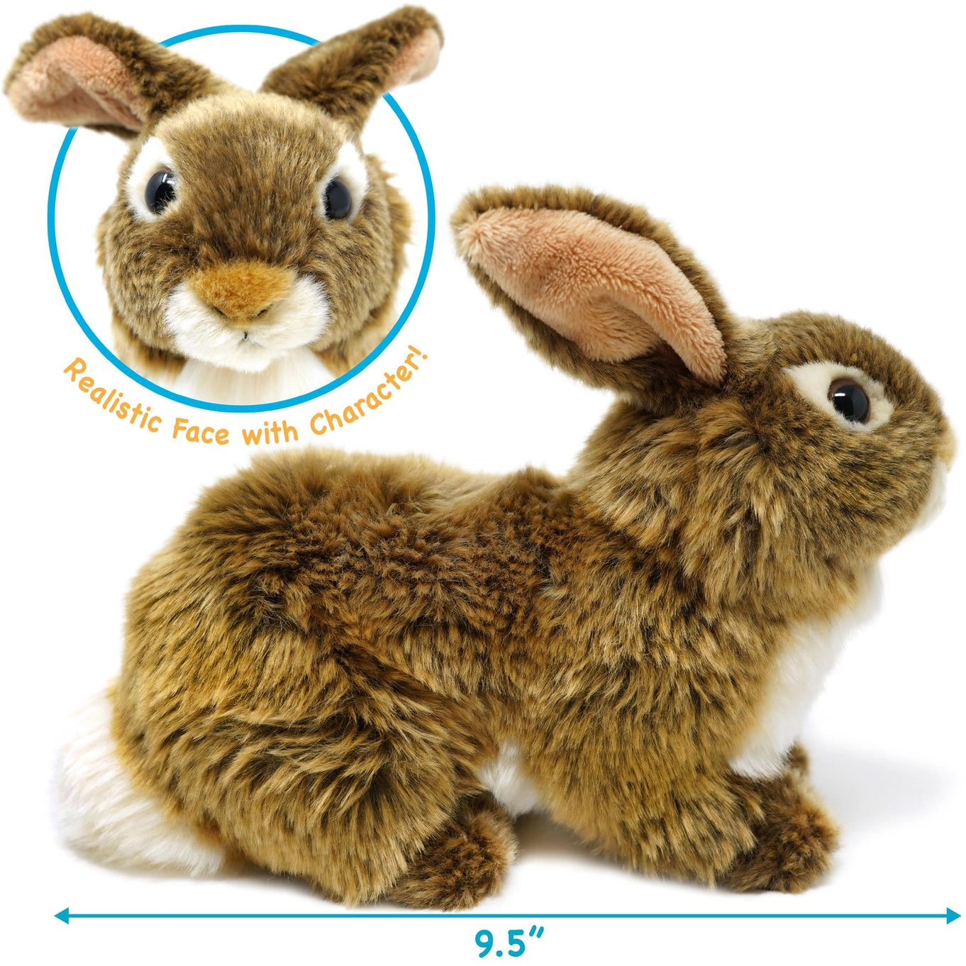 Brigid the Brown Rabbit | 10 Inch Stuffed Animal Plush