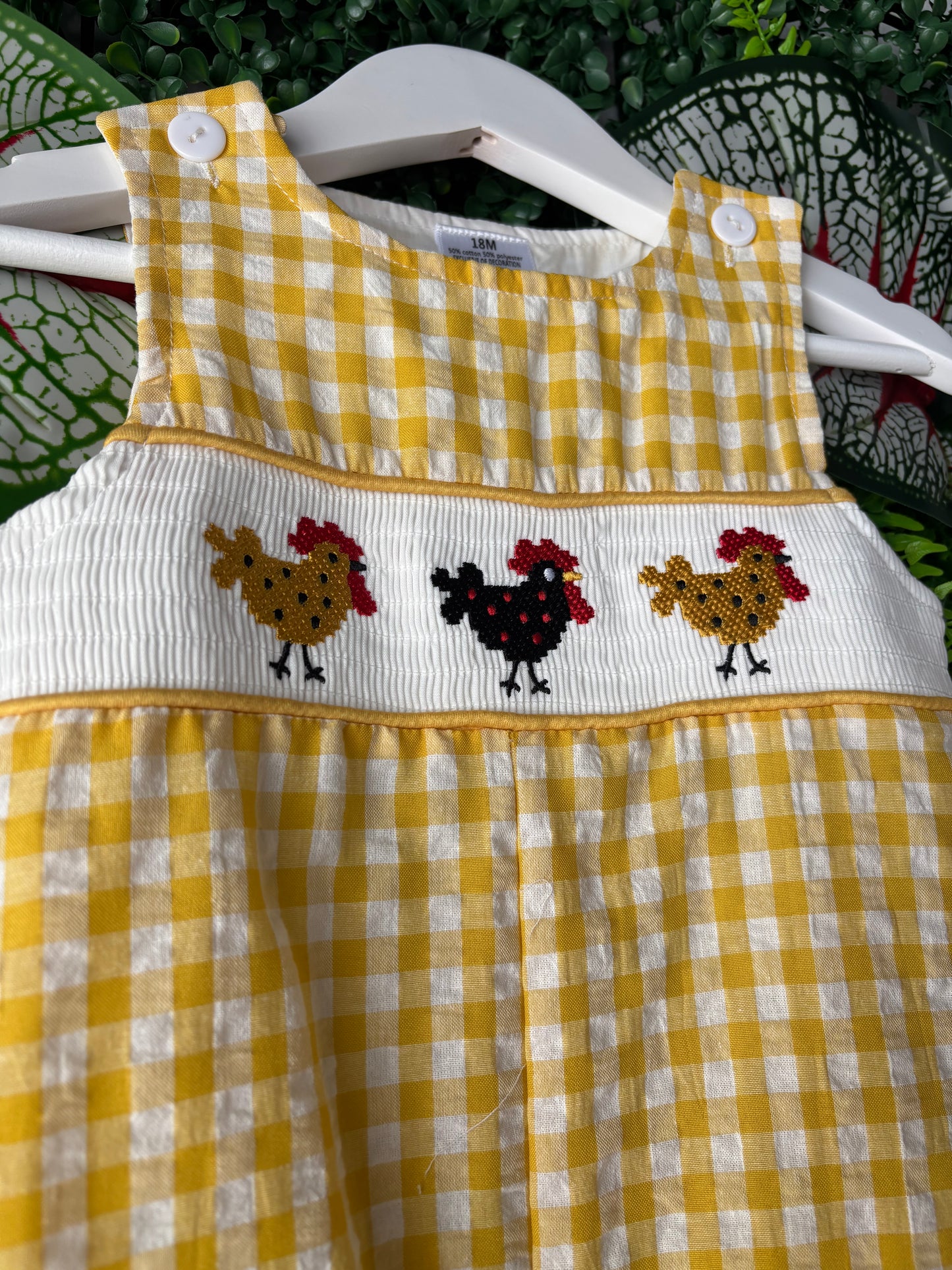 Little Hen Romper: 18 Months