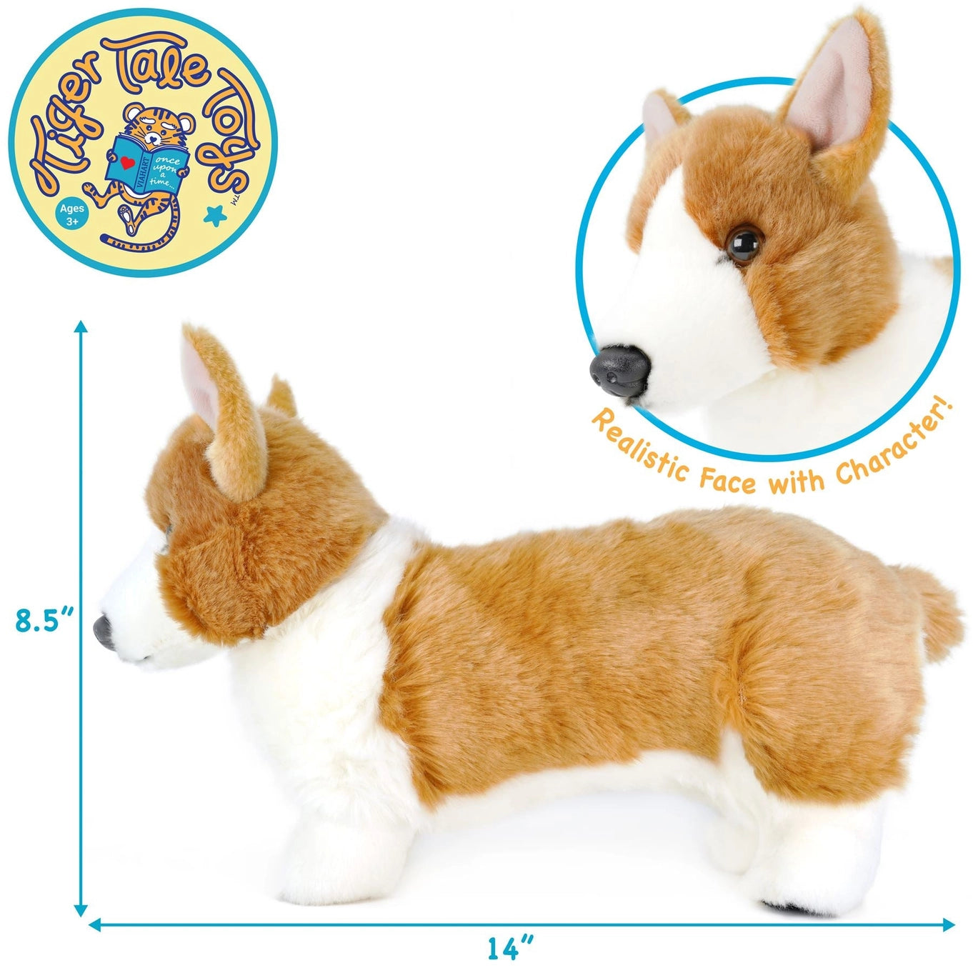 Carlotta the Corgi | 14 Inch Stuffed Animal Plush