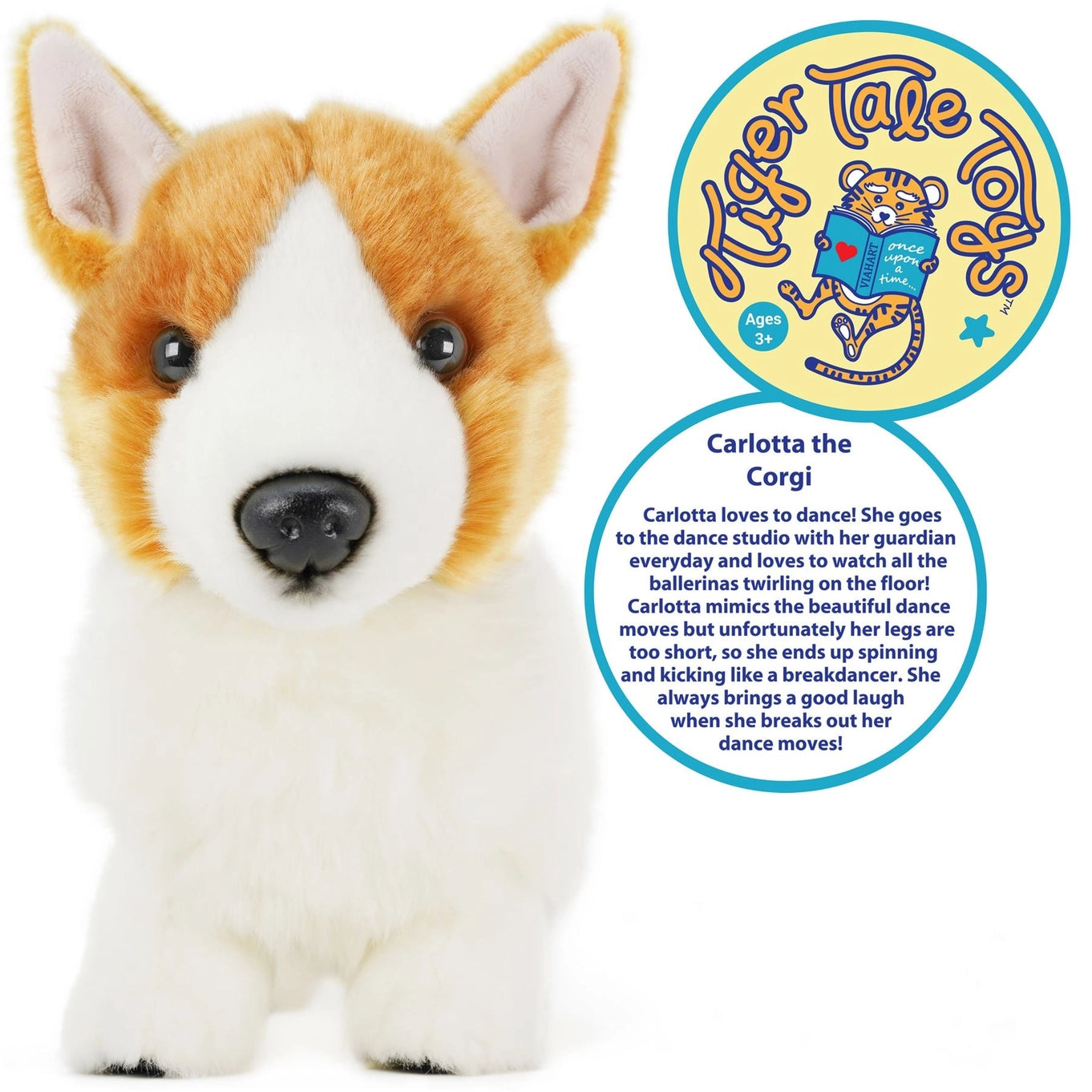 Carlotta the Corgi | 14 Inch Stuffed Animal Plush