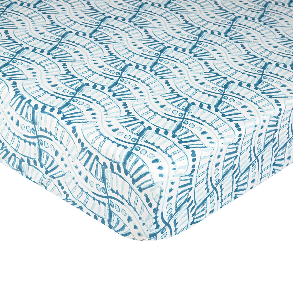 Caspian Crib Sheet (Indigo)