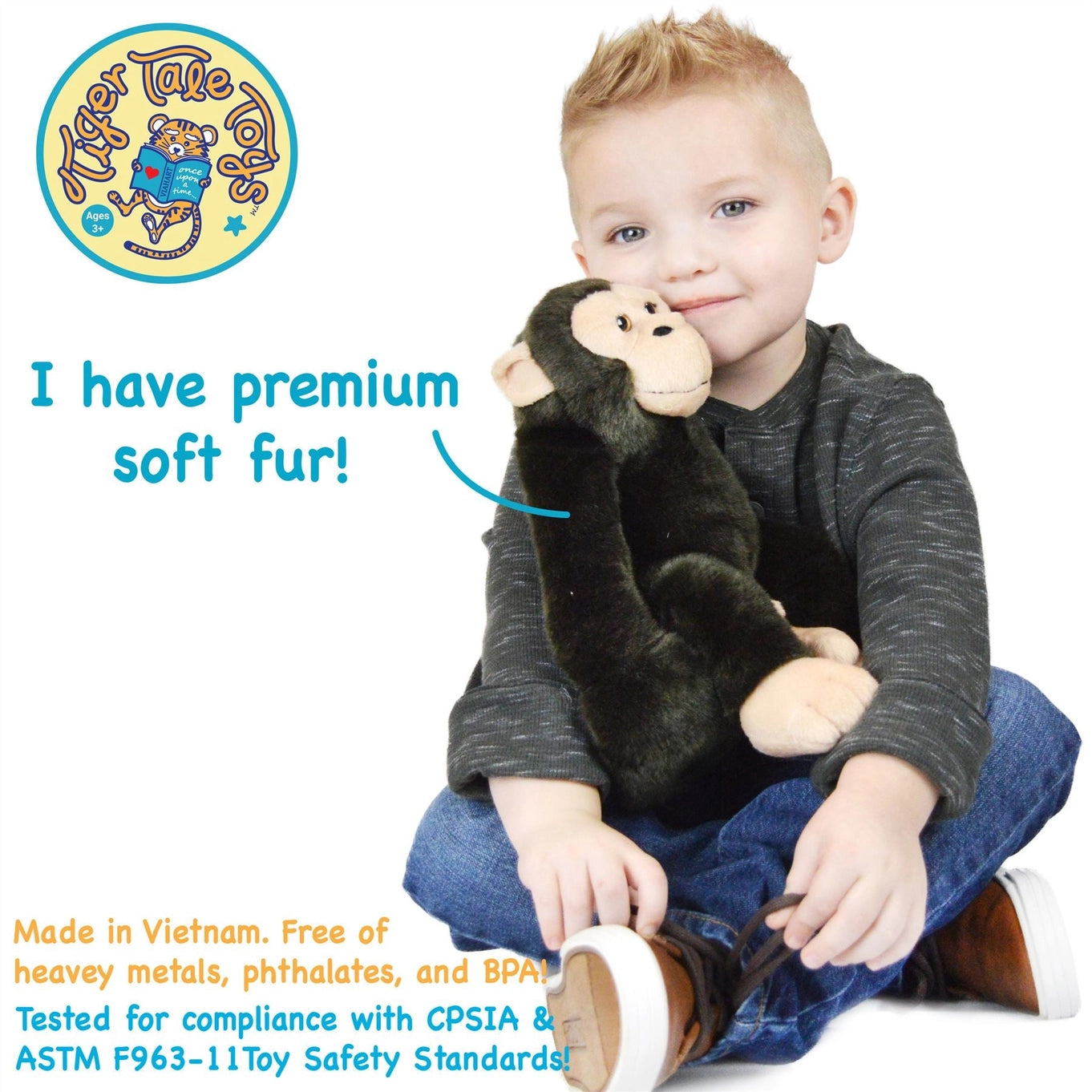 Chance the Chimpanzee | Stuffed Animal Plush