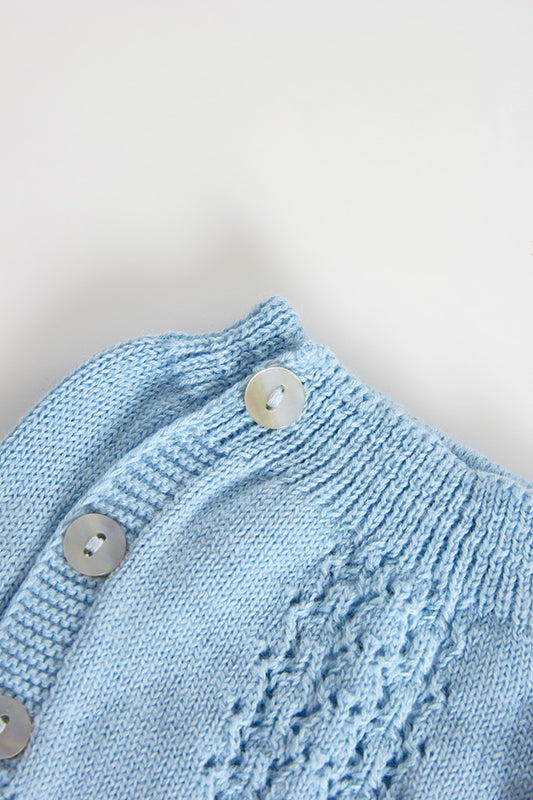 Cotton Knitting Bottoms w/ Buttons