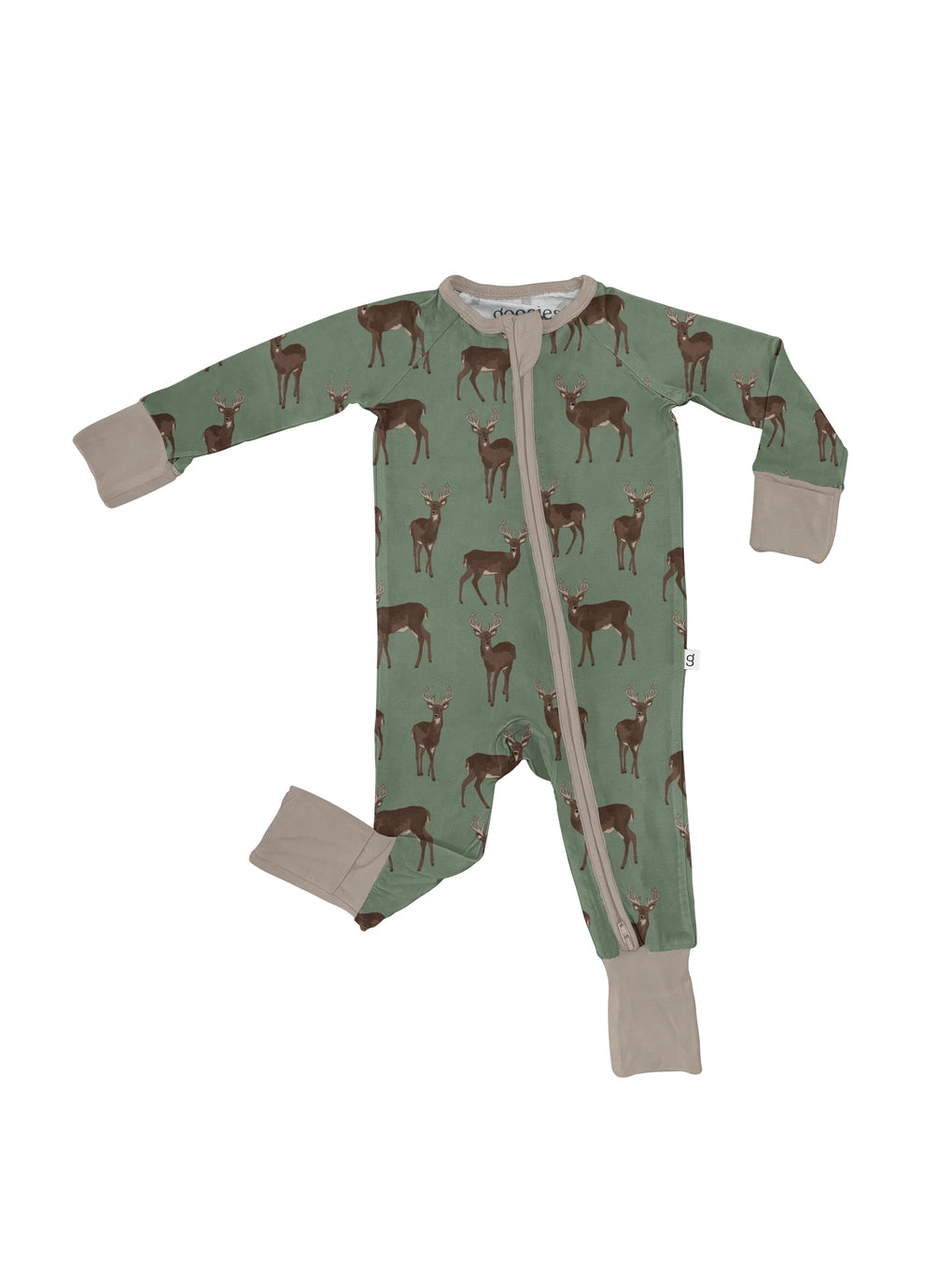 Deer Long Sleeve Zip Pj