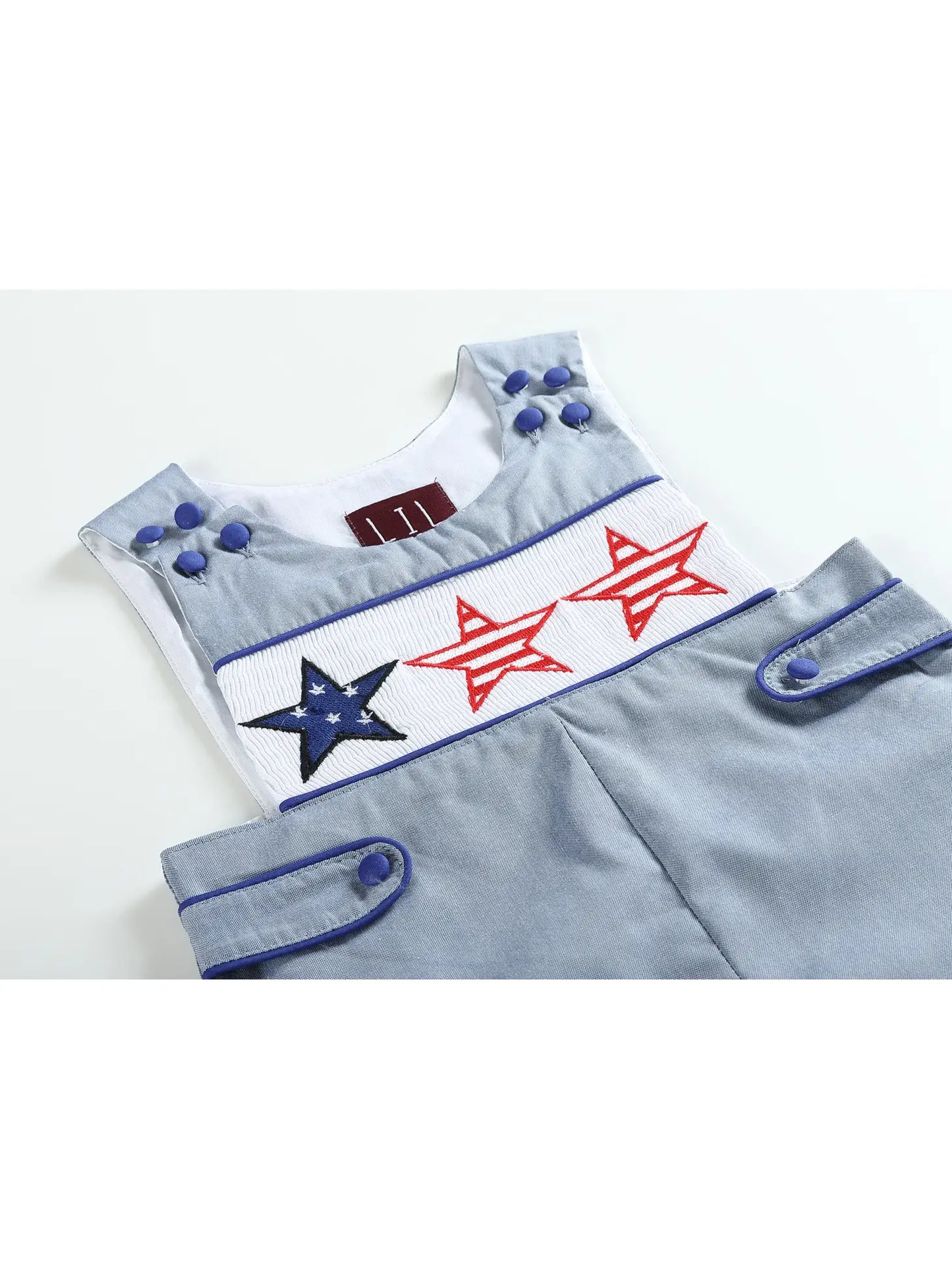 Lil Cactus Denim Look 4th of July Stars Baby Short Pant John Johns