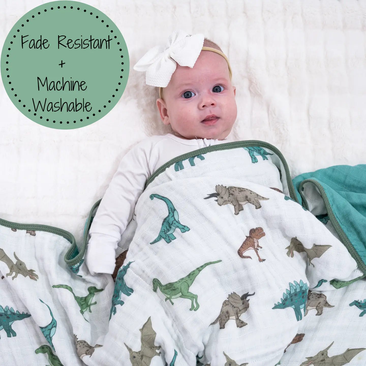 Dinosaur Cotton Muslin Blanket