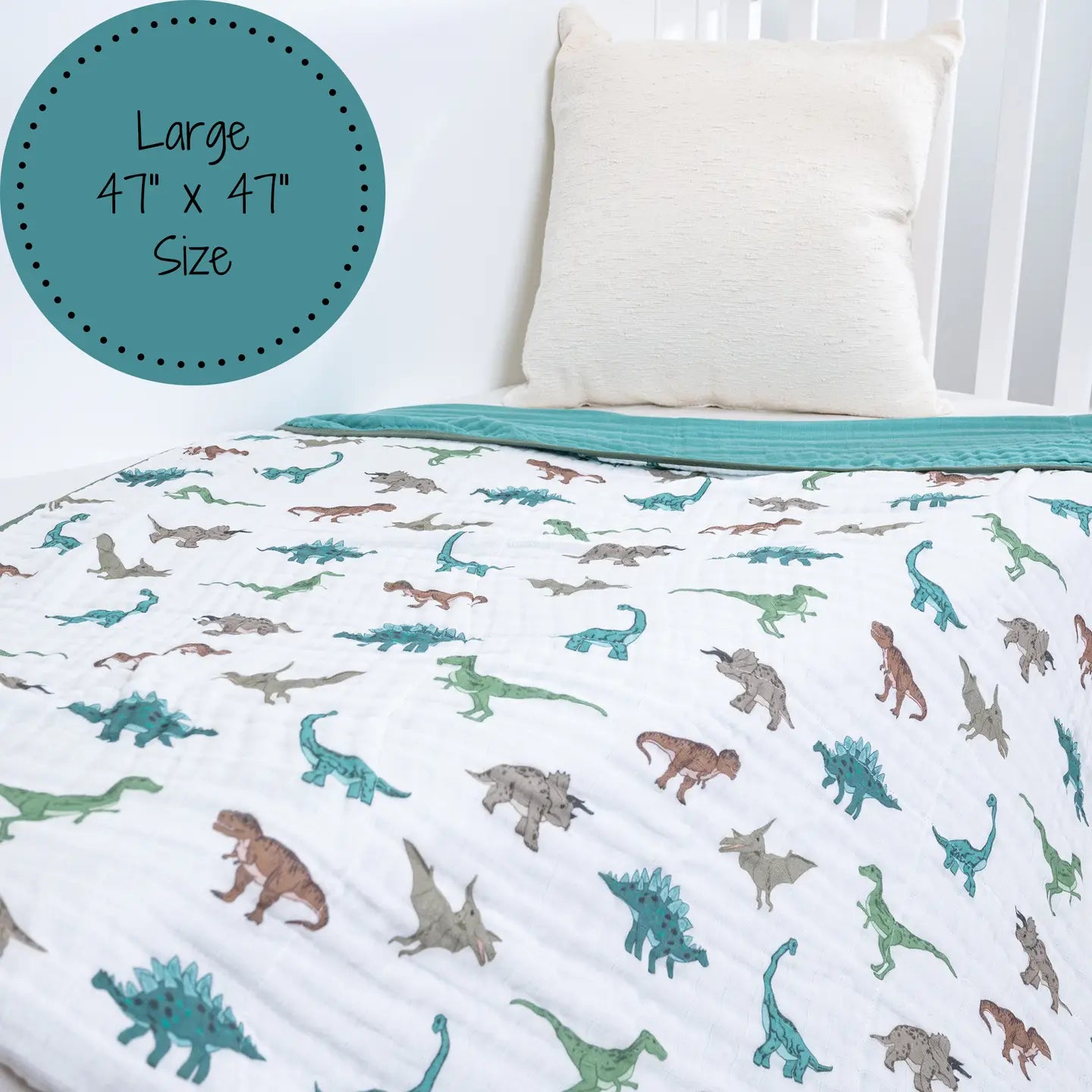 Dinosaur Cotton Muslin Blanket