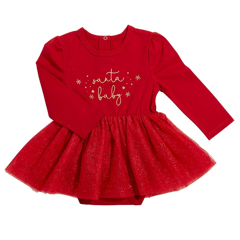 Dress - Santa Baby , 6-12 Months