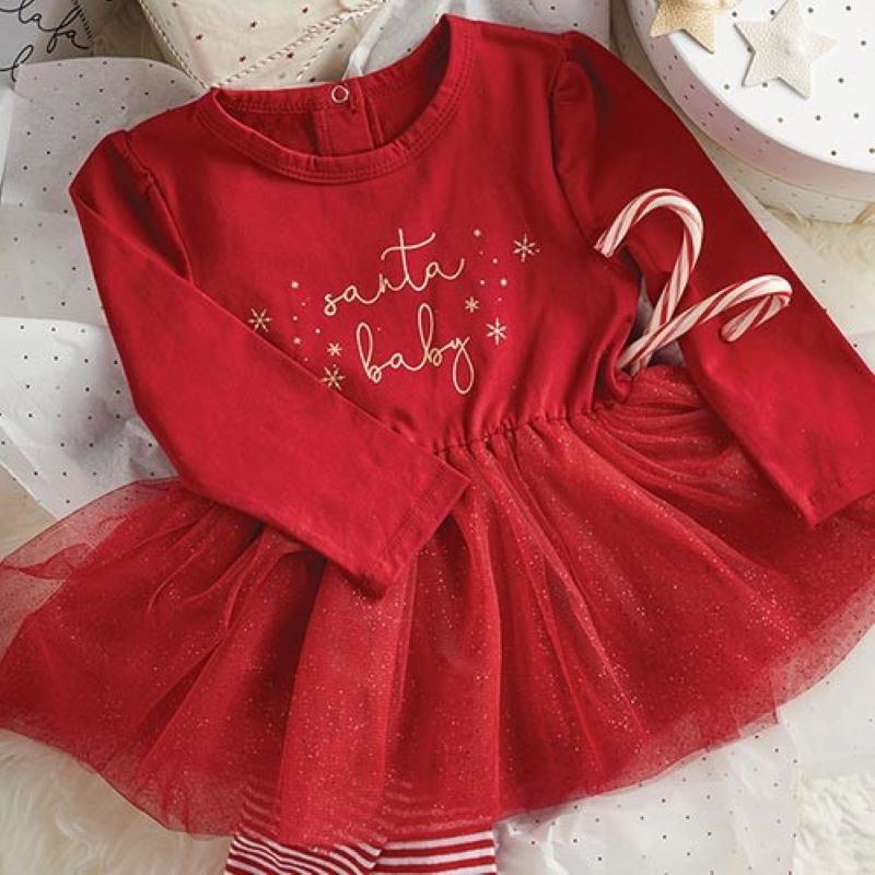 Dress - Santa Baby , 6-12 Months