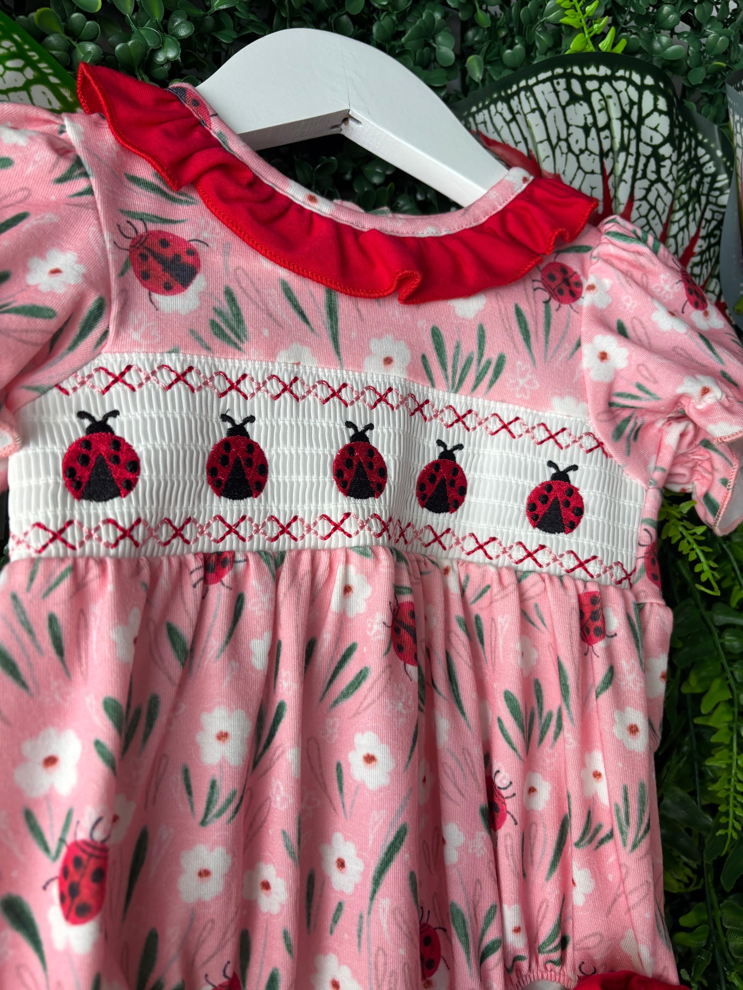 Ladybug Love One-piece: 6 months