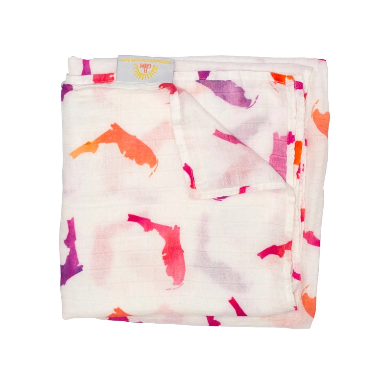 Florida Muslin Swaddle - Pink