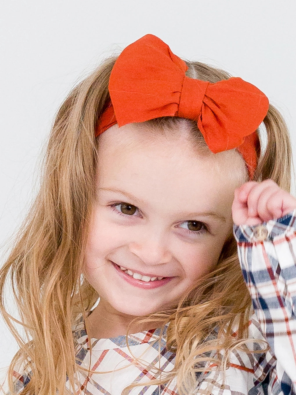 Girls Rust Big Bow Headband