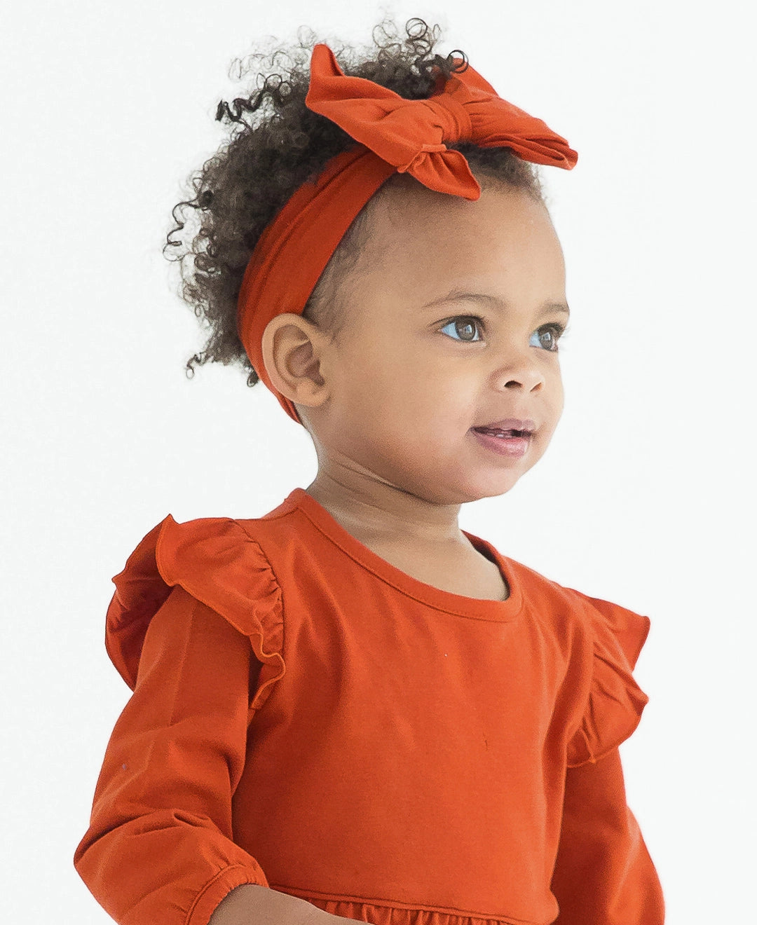 Girls Rust Big Bow Headband