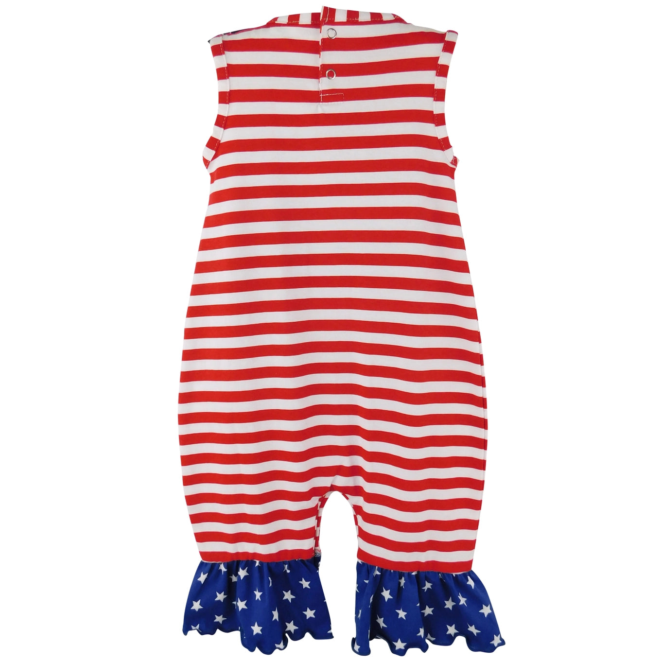 4th of July Heart Flag Romper