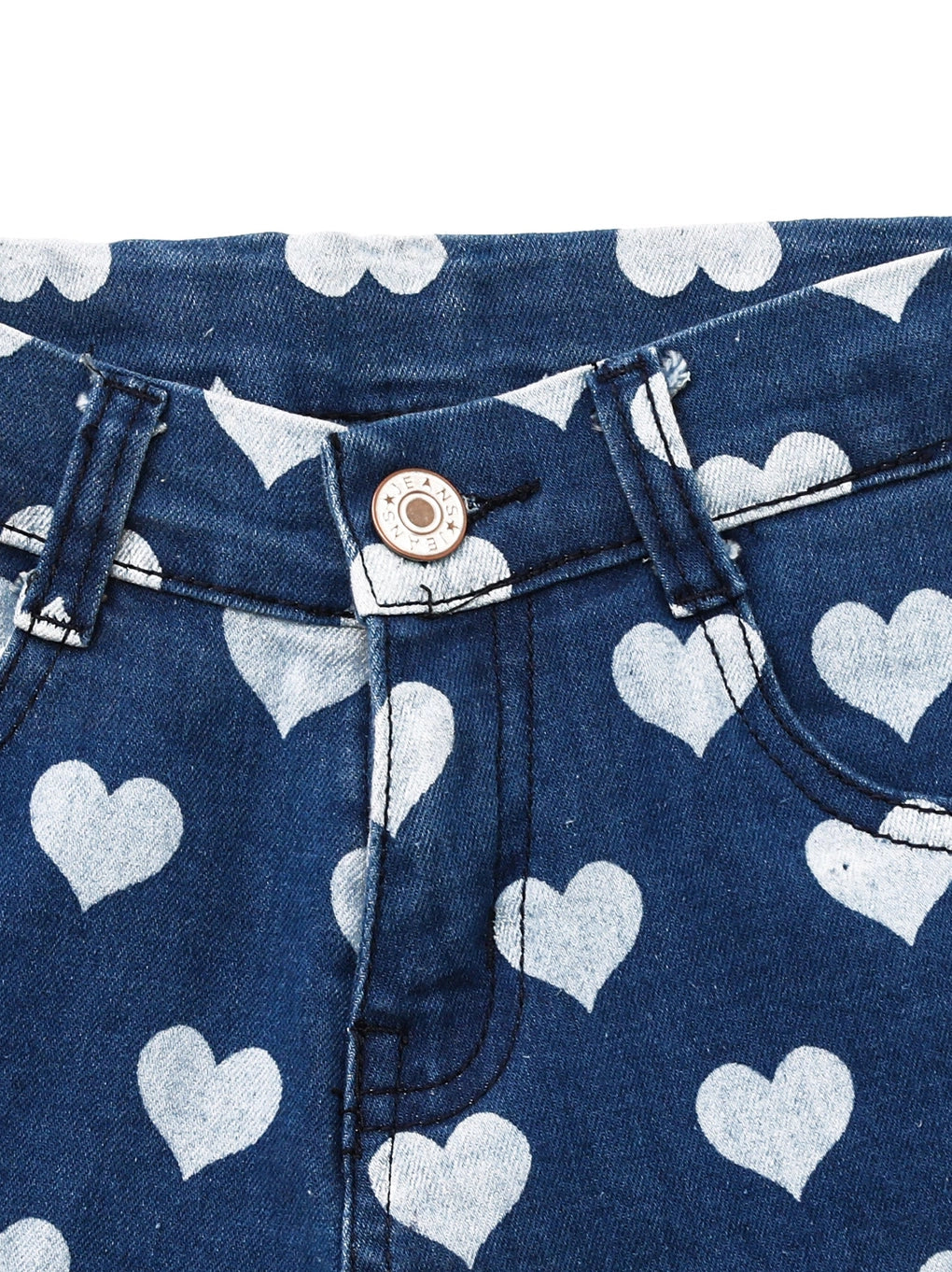 Heart Denim Skirt