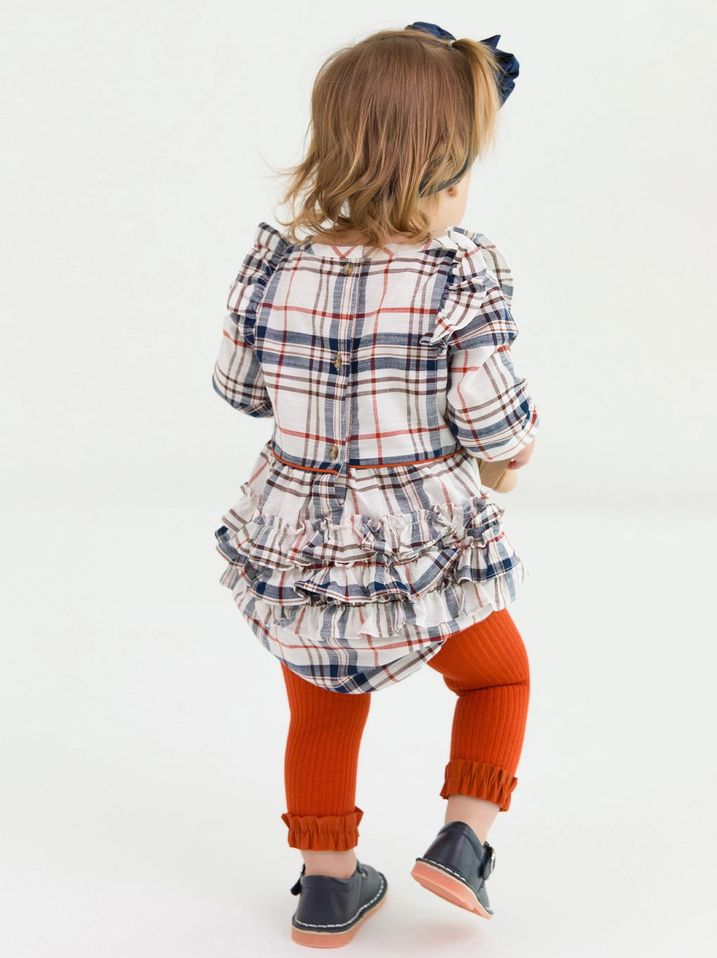 Homegrown Harvest Plaid Romper