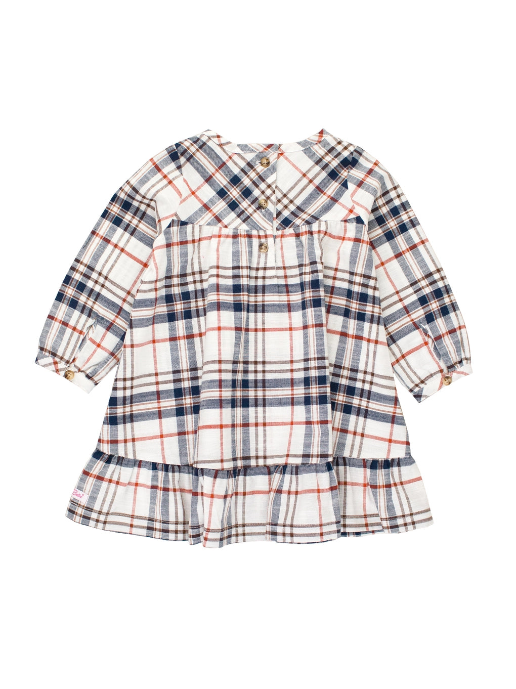 Homegrown Harvest Plaid  Ruffle Dress