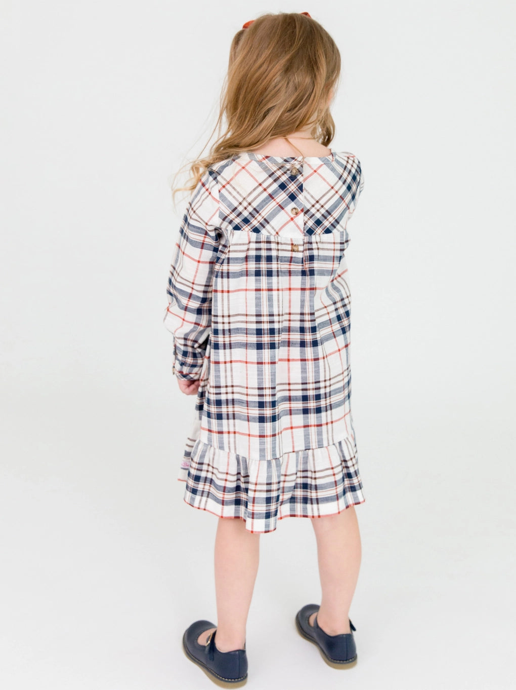 Homegrown Harvest Plaid  Ruffle Dress