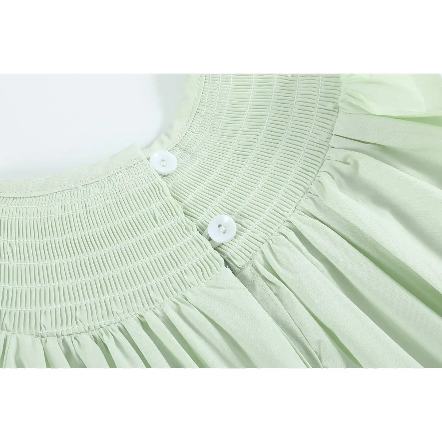 Honeydew  Bunny Smocked Bishop Dress