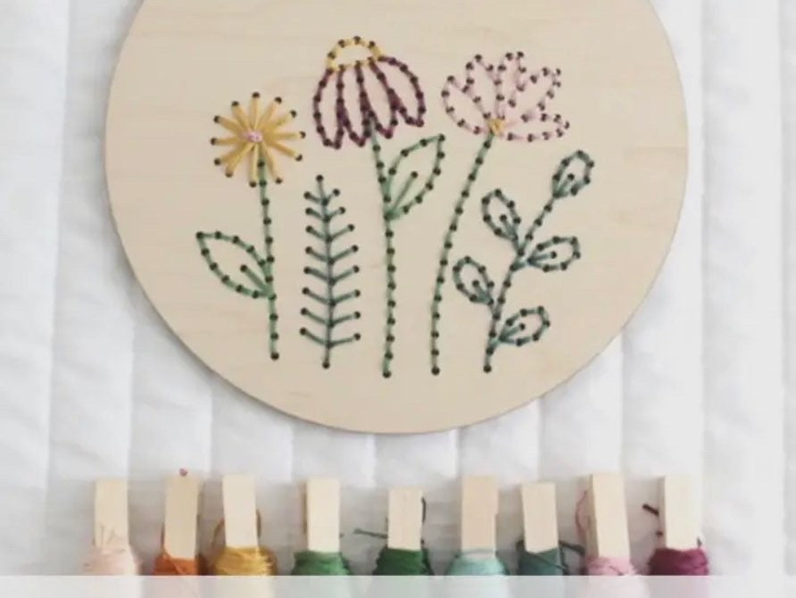 Wood Embroidery Kit