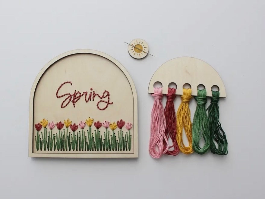 Wood Embroidery Kit