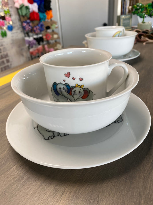 Child's Cup, Plate and Bowl Set