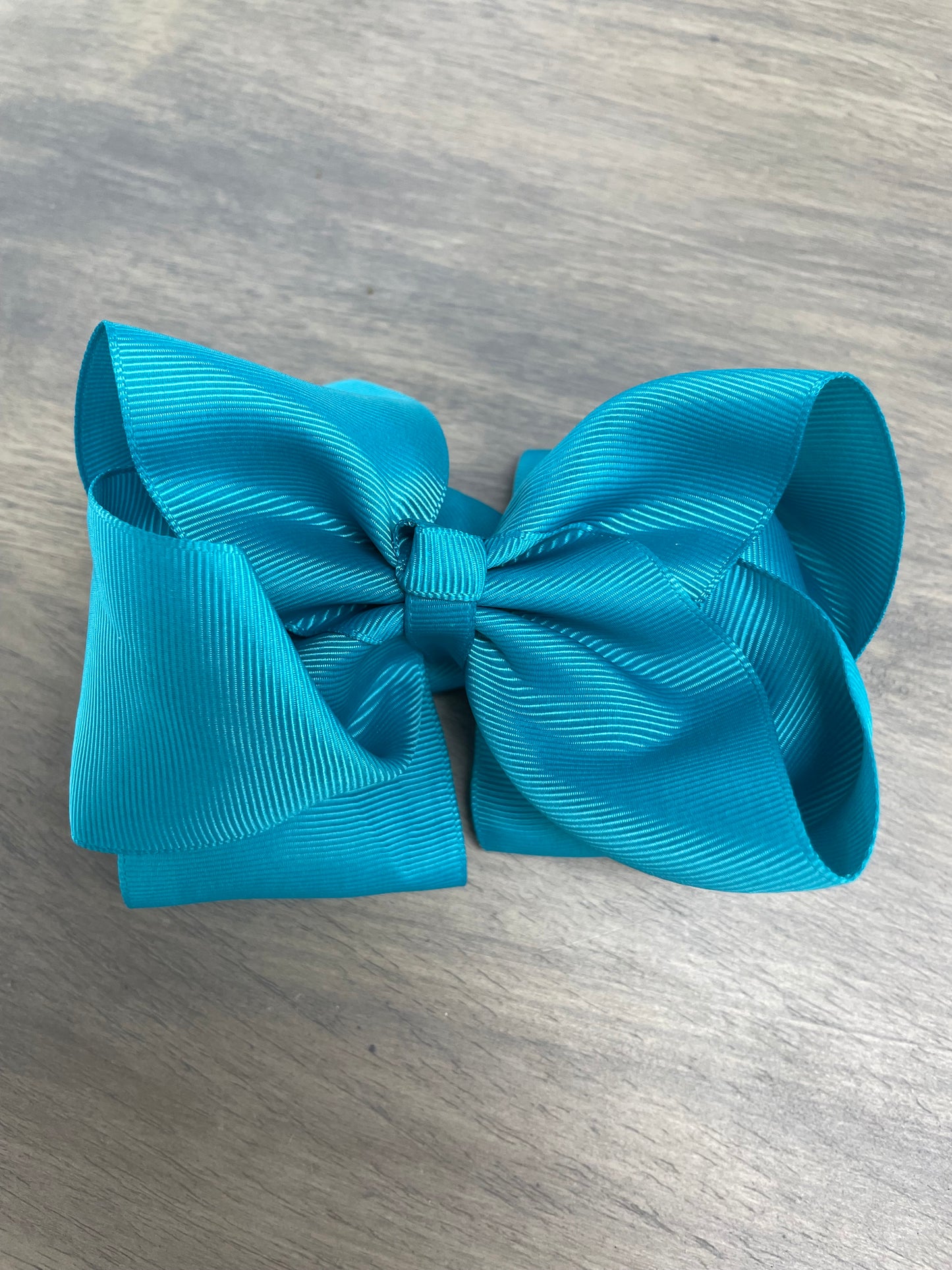 Double Stack 6" Solid Hair Bow Alligator Clip