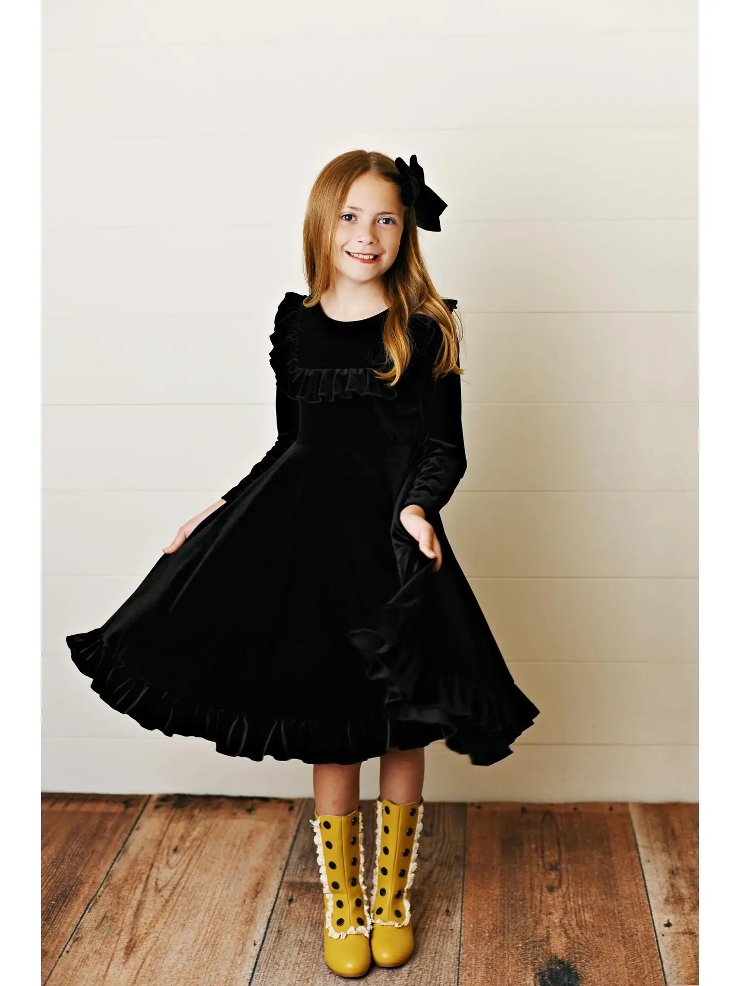 Girls Velvet Party Dress