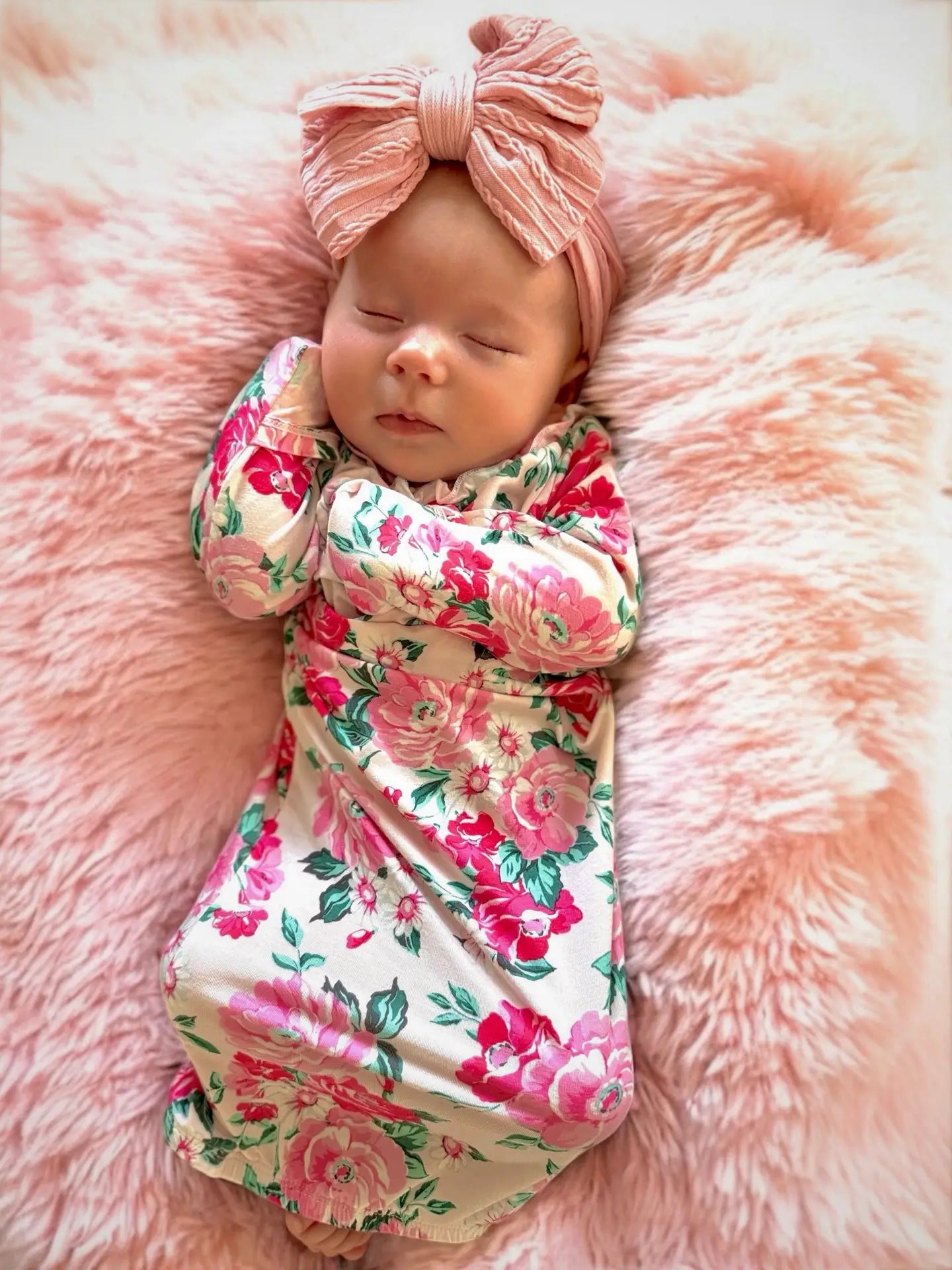 Kimono Gown, Pink Splendor