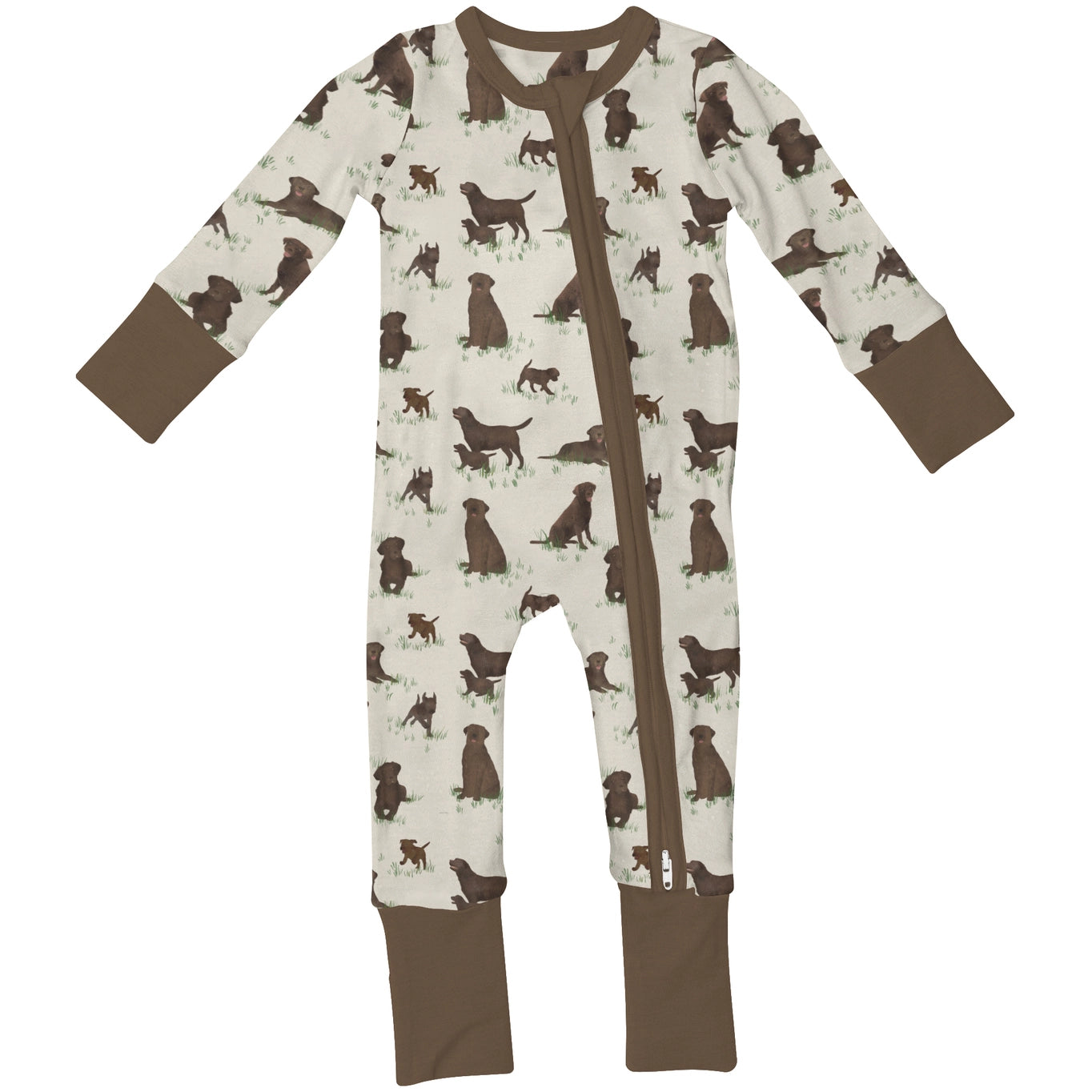 Labrador Dogs Long Sleeve Zip Pj