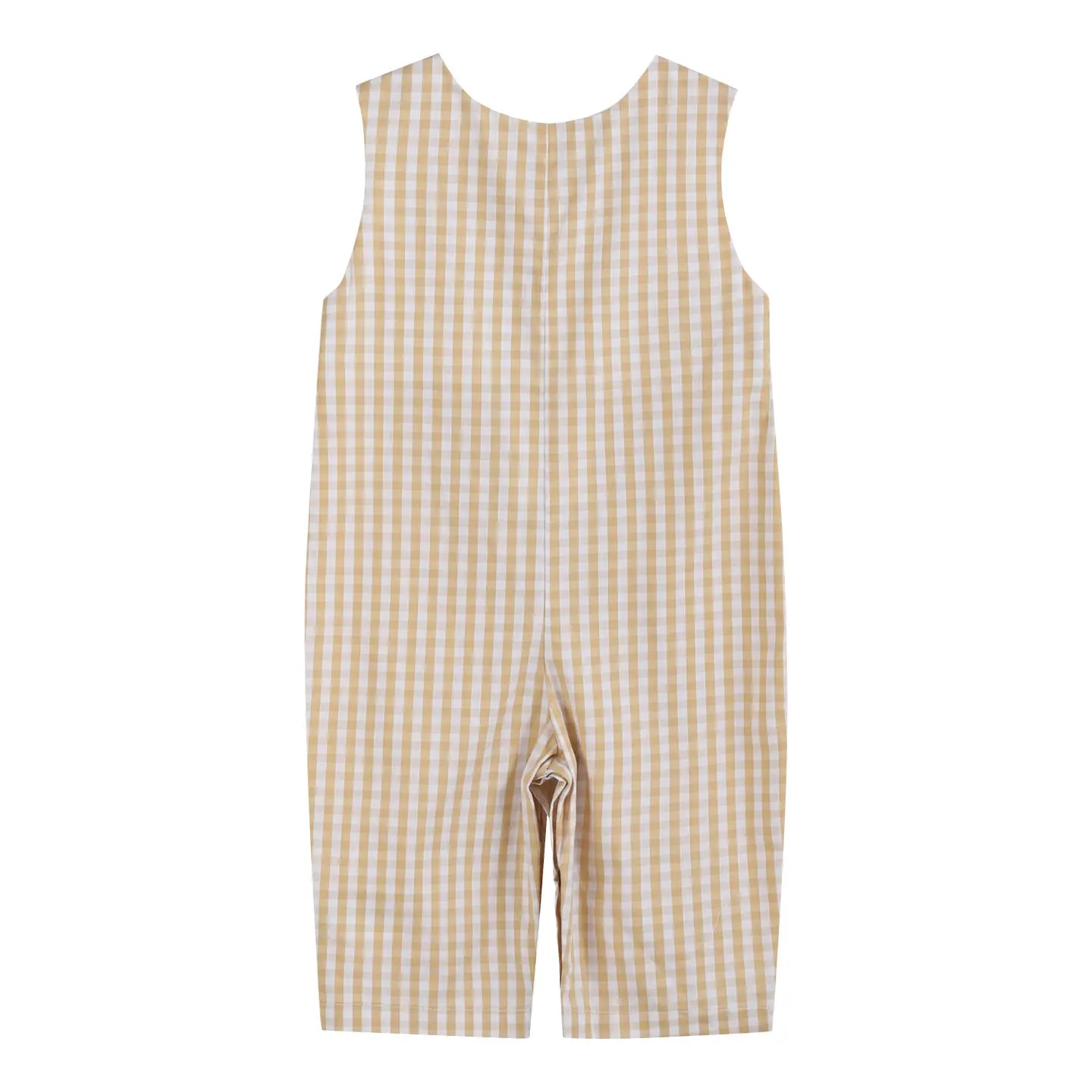 Gingham Pumpkin Overalls