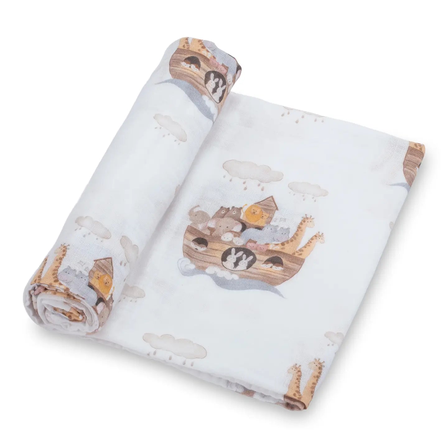 Noah's Ark Muslin Swaddle